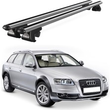 Today Auto Audi A6 Allroad (2006-2011) Uyumlu Gri Ara Atkı Port Bagaj Tavan Barı
