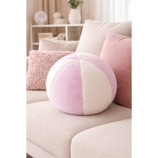 Chizgy Peluş Top Yastık Welsoft Dekoratif Kırlent Yumuşak Yuvarlak Minder Ev Dekoru Şık Tasarım