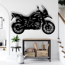 SS Cnc Sscnc Modern Enduro  Motosikleti Dekoratif Mdf Duvar Tablosu - 45X30 cm - Siyah