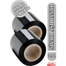 Yavulu Siyah Aşı Bandı 10CM Kalın Aşı Bandı Ağaç Aşılama Bandı (2 Adet) Çiftli