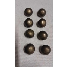 Eskitme Pirinç Kaplama Metal Düğme 26 Boy 16 mm 8 Adet