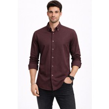 Classics Men Plus Barkod Uzun Kol Slim Fit Erkek Gömlek - 7578