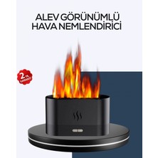 MiraLive Aromatik Oda Kokusu Difüzörü Alev Tasarımlı LED Işıklı Nemlendirici