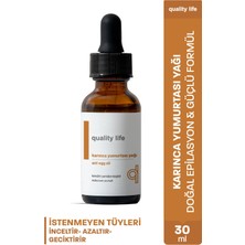 Quality Life Karınca Yumurtası Yağı Tüy Azaltıcı ve Tüy Dökücü Bakım Yağı Tüy Inceltici 30 ml