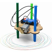Kidose Çocuklar Için Basit Elektronik Ressam Robot Yapım Kiti | Eğitici ve Eğlenceli Etkinlik