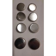 Nıkel Kaplama Metal Düğme 35 Boy 22 mm 8 Adet