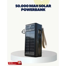 MiraLive LED Aydınlatmalı Güneş Panelli Powerbank Seyahat ve Kamp Için
