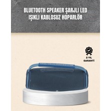 MiraLive Hafif ve Dayanıklı Renkli Işıklı Taşınabilir Müzik Hoparlörü