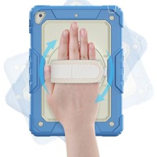 Newface iPad 5 Air 9.7 Kılıf Strap New Tablet Kapak - Mavi