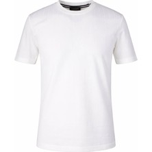 Trender 26YSS9000023 Beyaz Erkek T-Shirt Floresha O Yaka