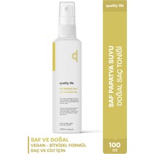 Quality Life Saf Papatya Suyu Doğal Saç Toniği 100 ml Vegan Hacim Veren Alkol İçermeyen