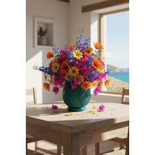 Fılamentim Floranti Latticea Tasarım Dekoratif Saksı Modern Seri 105X105X120 mm NO.1022-2.10.Y-18-T
