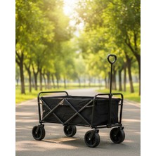 MiraLive Büyük Kapasiteli Katlanır Kamp Arabası Taşınabilir Vagon