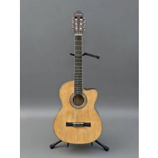 Salvador YNK2003 Ceq Elektro Klasik Gitar Kesik Kasa Cutaway Sap Ayarlı Pedli Kılıf Hediye