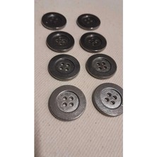 Nikel Kaplama Metal Düğme 385 Boy 20 mm 8 Adet
