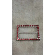 Nıkel Kaplama Taşlı Toka Iç Kemer Genişlik 3,5 cm Dış Ölçü /4x3 cm 1 Adet