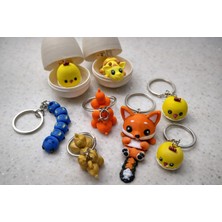 Lumiyo 3'lü Paket Sürpriz Yumurta Boyama Oyuncağı – Içinden Anahtarlık Çıkan Boyanabilir Yumurta