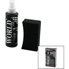 MiraLive Shıne World Car  Lastik - Tampon  Parlatıcı Sprey Seti  Plastik Şişe   250ML ± %10 Parlatma Süngeri (4887)