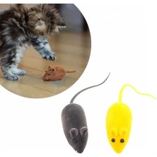 MiraLive 2li Evcil Hayvan Eğitim Sevimli Elastik Kedi Fare Yakalama Interaktif Sesli Eğitim Oyuncağı (4887)