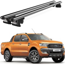Today Auto Ford Ranger (2012 ve Sonrası) Uyumlu Gri Ara Atkı Port Bagaj Tavan Barı