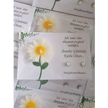 Anneler Günü Hediyesi 15 Adet Mum ve Inci Küpe Kartı