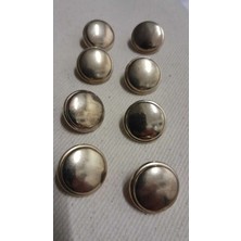 Gold Kaplama Metal Düğme 26 Boy 18 mm 8 Adet