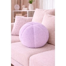 Chizgy Peluş Top Yastık Welsoft Dekoratif Kırlent Yumuşak Yuvarlak Minder Ev Dekoru Şık Tasarım