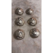Metal Antık Kaplama Dügme 34 Boy 22 mm 6 Adet