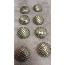 Bronz Metal Fırçalı Düğme 38 Boy 24 mm 8 Adet