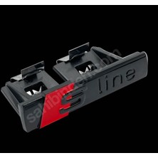 Geçmeli Siyah Audi Sline Panjur Arması  1prç