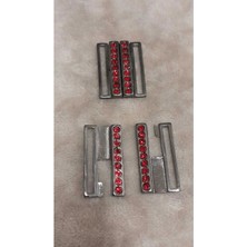 Parlak Altın Kaplama Taşlı Toka Iç Kemer Genişlik 3,5 cm Dış Ölçü /4x3 cm 1 Adet