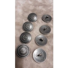 Metal Antık Kaplama Dügme 30 Boy 20 mm 8 Adet