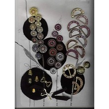 Mat Kaplama Taşlı Toka Iç Kemer Genişlik 3,5 cm Dış Ölçü /4x3 cm 2 Adet