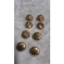 Metalize Abs Gold Kaplama Dügme 26 Boy 15 mm 66ADET