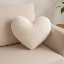 Chizgy Welsoft Kalp Yastık Dekoratif Peluş Yumuşak Süs Yastığı Pofuduk Ev Dekoru Hediyelik