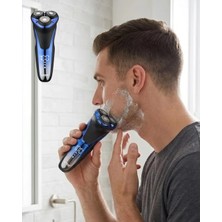 Starseven Suya Dayanıklı Elektrikli Tıraş Makinesi Şarjlı Döner Başlıklı