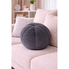 Chizgy Peluş Top Yastık Welsoft Dekoratif Kırlent Yumuşak Yuvarlak Minder Ev Dekoru Şık Tasarım