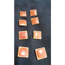 Altın Kaplama Mınelı Metal Düğme 20 Boy 12 mm 8 Adet