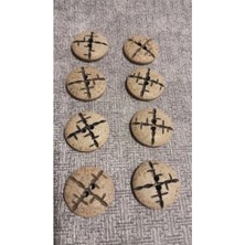 Polyester Düğme 34 Boy 20 mm 8 Adet