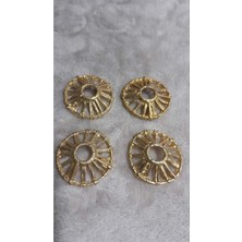 Gold Kaplama Dügme 45 Boy 30 mm 4 Adet