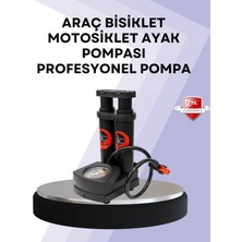 MiraLive Basınç Saatli Ayak Pompası Bisiklet ve Araç Uyumlu