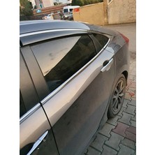 Oto Şahin Civic 2016 ve Üzeri Fc5 Kasa Krom Cam Çıtası 8 Parça Paslanmaz Çelik