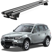 Today Auto Bmw X3 (E83) (2004-2010) Uyumlu Gri Ara Atkı Port Bagaj Tavan Barı