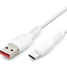 Rivera Tech Rvrstr4 USB Type-C Şarj ve Data Kablosu 3.4A 20W 1 M - Beyaz ND1103