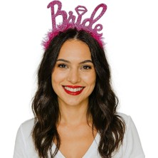 Dadya Milla Ddy Gümüş Renk Bekarlığa Veda Italik Yazı Alyanslı Bride Taç Mil