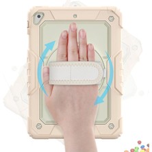 Newface iPad 5 Air 9.7 Kılıf Strap New Tablet Kapak - Pembe