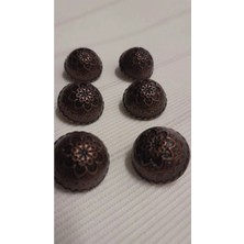 Bakır Antıkkaplama Metal Düğme 30 Boy 20 mm 8 Adet