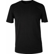 Trender 26YSS9000023 Siyah Erkek T-Shirt Floresha O Yaka