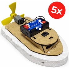 Kidose Basit Elektronik Tekne Yapım Seti | Çocuklar Için Eğitici Uçak Oyuncağı - Anaokulu,kreş Etkinlik