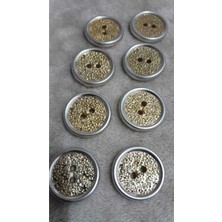 Metalize Abs Gold Kaplama Dügme 30 Boy 20 mm 8 Adet